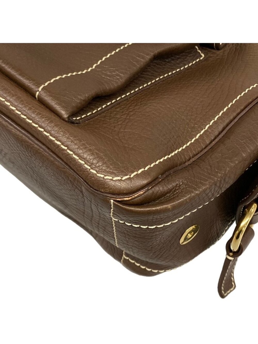 Celine Tote Boogie Dark Brown Leather - Picture 6 of 15